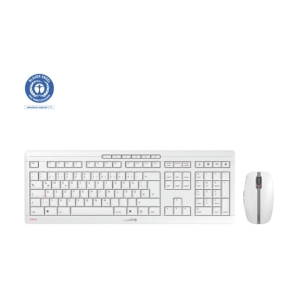 CHERRY STREAM DESKTOP - sats med tangentbord och mus - tysk - blekgrå Inmatningsenhet