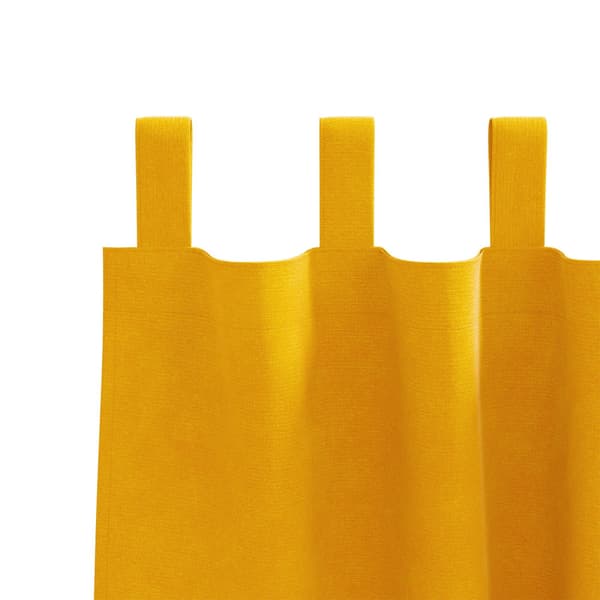 Mörkläggningsgardiner 2 pcs Senapsgul 140 x 175 cm Sammet