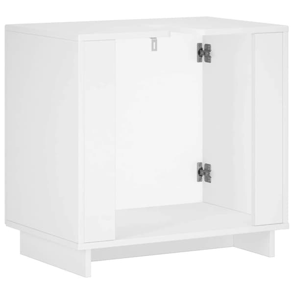 Badrumsskåp Vit högglans 60 x 41 x 58 cm Konstruerat trä