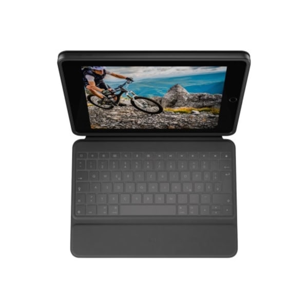 Logitech Rugged Folio - tangentbord och foliefodral - hela norden Inmatningsenhet