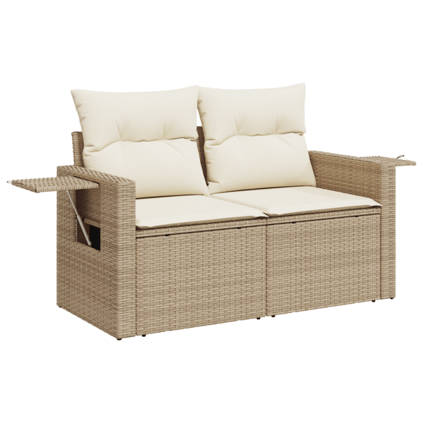 Trädgårdsoffset 8 st Beige konstrotting