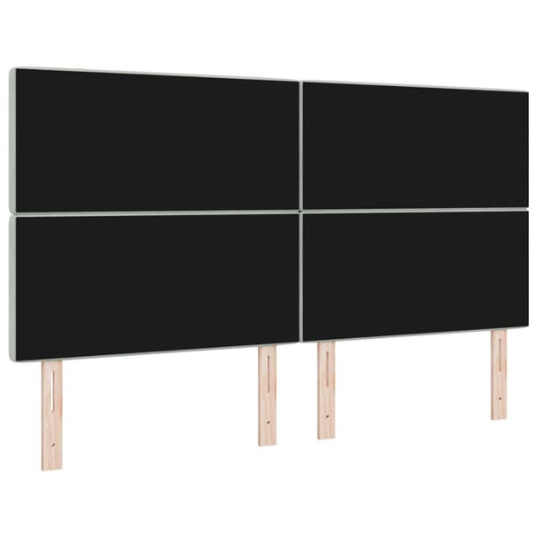 Huvudgavel Ljusgrå 180 cm Sammet