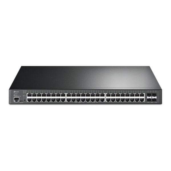 TP-Link JetStream TL-SG3452XP V1 - switch - 52 portar - Administrerad - rackmonterbar Svart