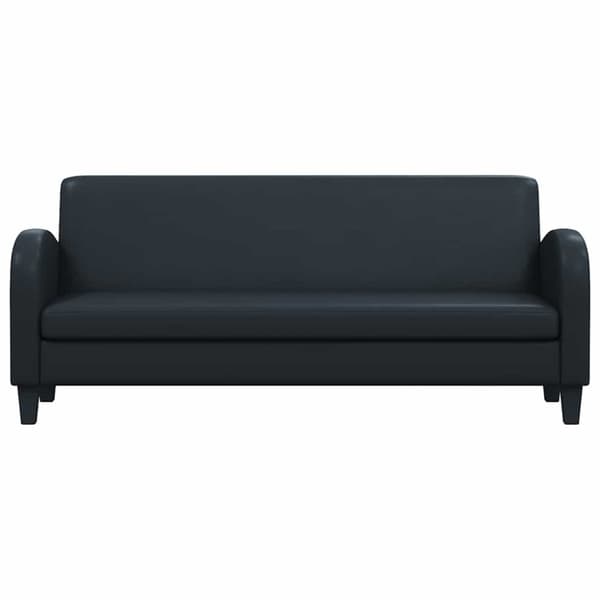 3-sitssoffa i konstläder svart