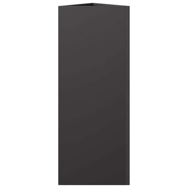 Odlingslådor 2 st svart triangulär 30x26x75 cm stål