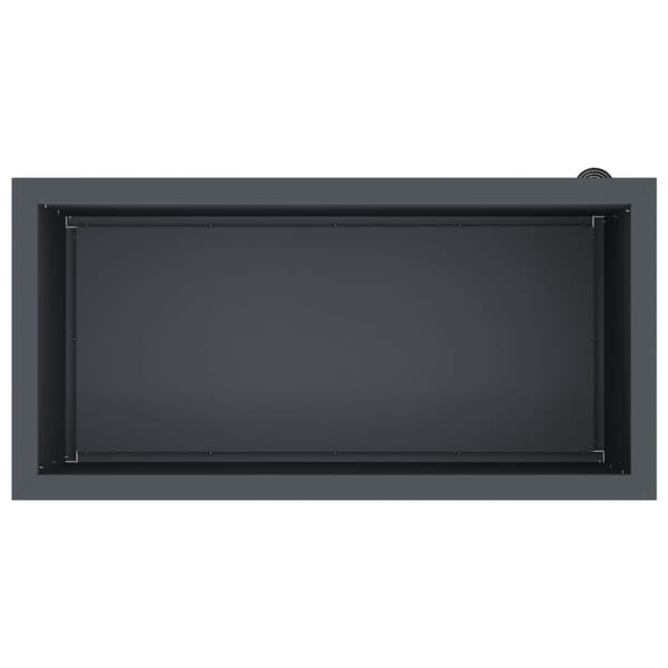 Odlingslåda med LED Antracit 40 x 80 x 40 cm Stål