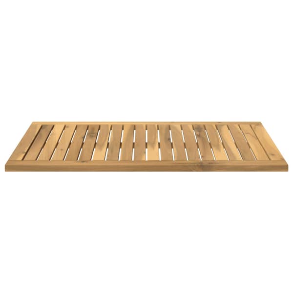 Bordsskiva 80,5 x 49 x 2 cm Rektangulär Massivt Akaciaträ Vit