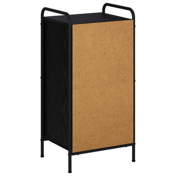 Sideboard Svart ek 97 x 33 x 81 cm Konstruerat trä