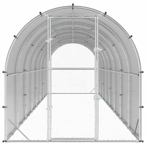 Hönsgård Silver 800 x 200 x 200 cm Galvaniserat stål