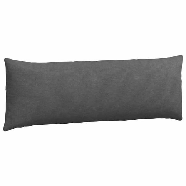 Sofakuddar 2 pcs Mörkgrå 120 x 40 cm Kordread tyg