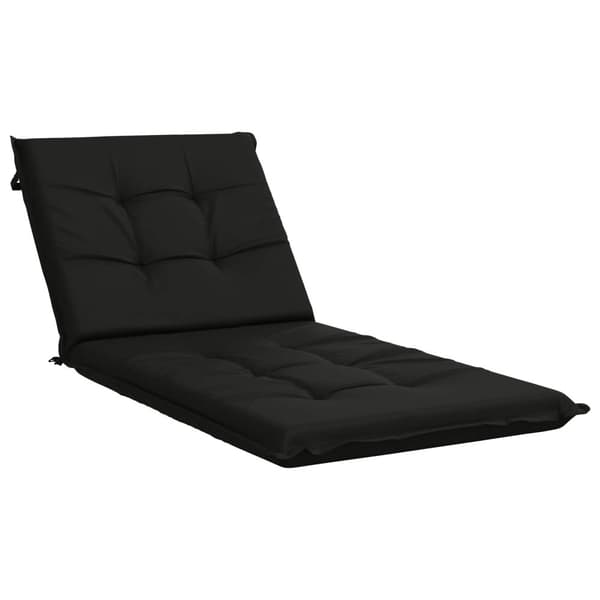 Solstol Kudde GEMERT 100% Polyester Svart 190 x 70 x 9 cm