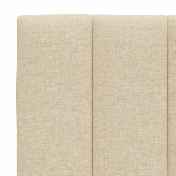 Headboard Cushion "Hanko" Cream 140 cm Fabric