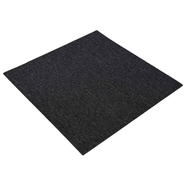 Mattan platta Mörkgrå 50 x 50 cm 36 pcs PP och Bitumen