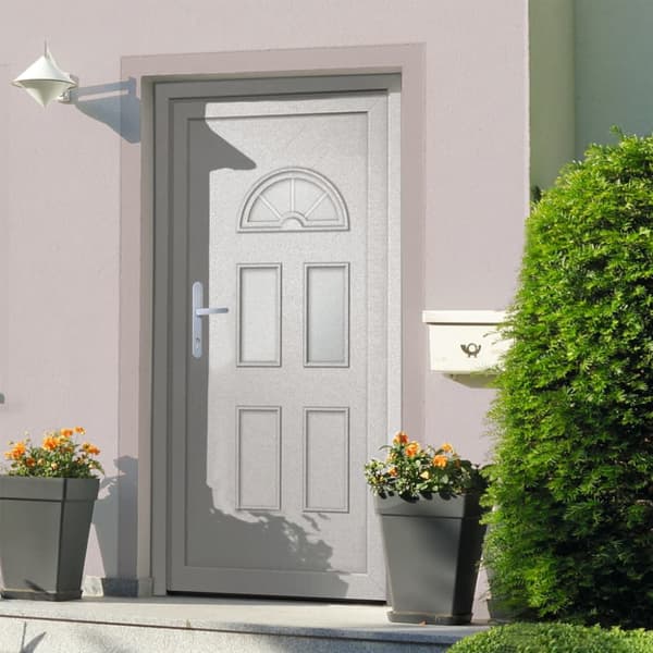 Ytterdörr vit 88x208 cm PVC