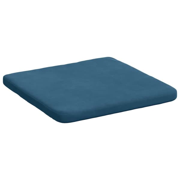 Sittkuddar 4 pcs Blå 40 x 40 x 3 cm Sammet
