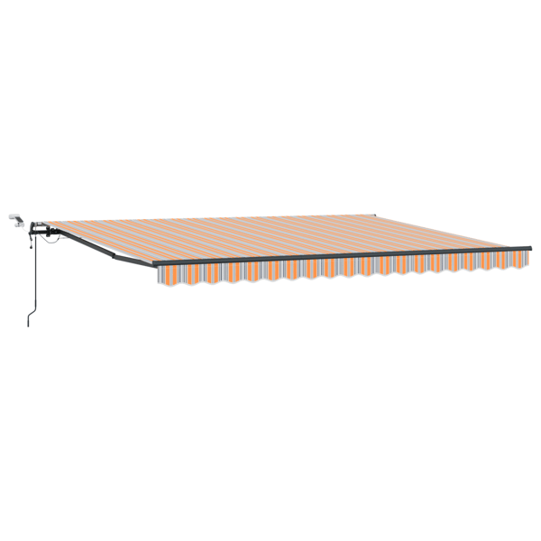 Markis tyg med Flerfärgsdesign 450 × 350 cm Polyester