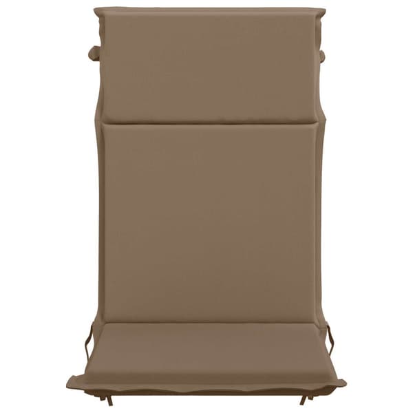 Högryggad dyna GEMERT 6 st 100% Polyester Taupe 120 x 50 x 5 cm