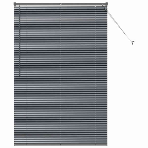 Persienner Mörkgrå 175 x 115 cm Aluminium