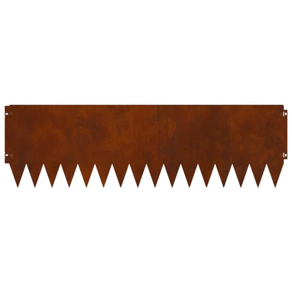 Kant för gräsmatta 20 pcs 103 x 30 cm Stål Rostig