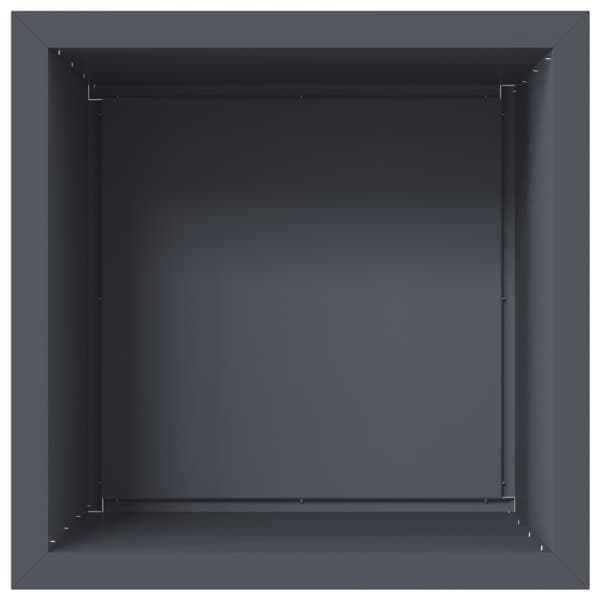 Odlingslåda med LED Antracit 50 x 50 x 48 cm Stål