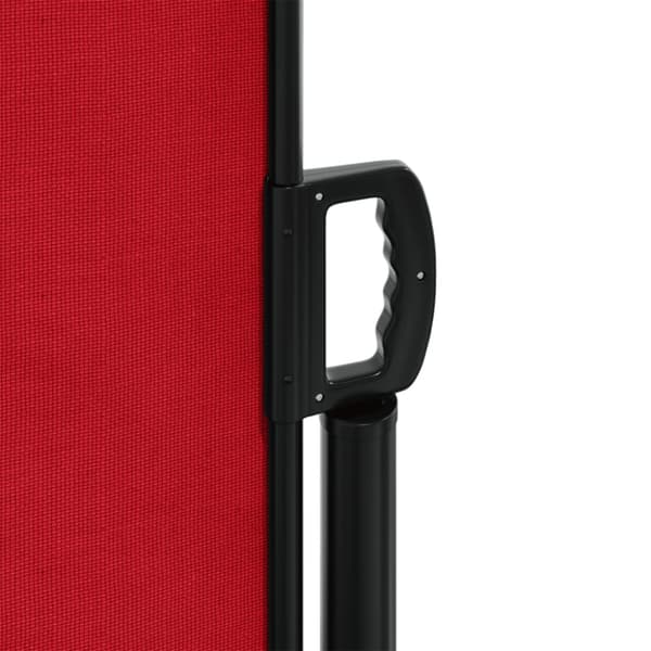 Infällbar sidomarkis röd 200x1200 cm