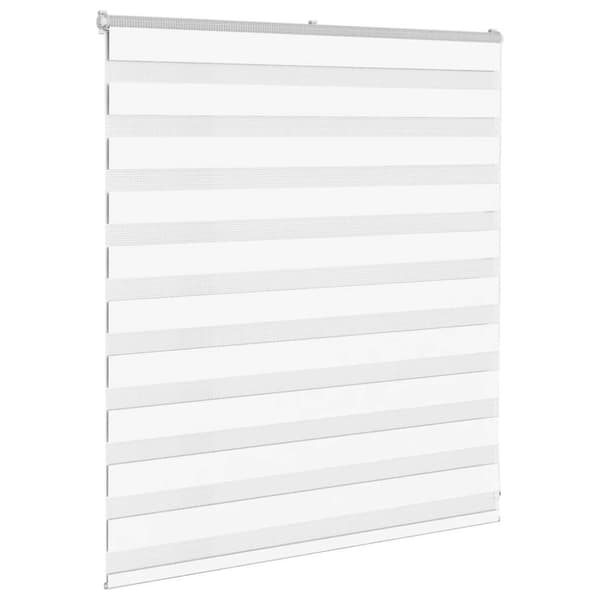Rullgardin zebra vit 135x100 cm tyg bredd 130,9 cm polyester