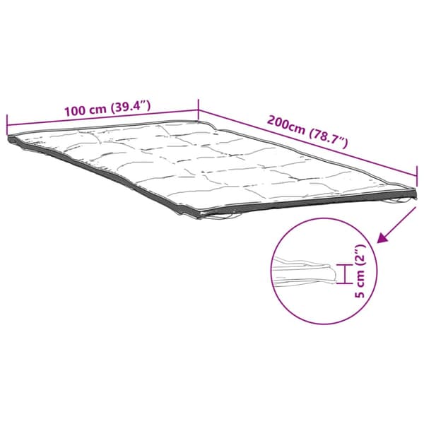 Madrasskydd vit 100x200 cm