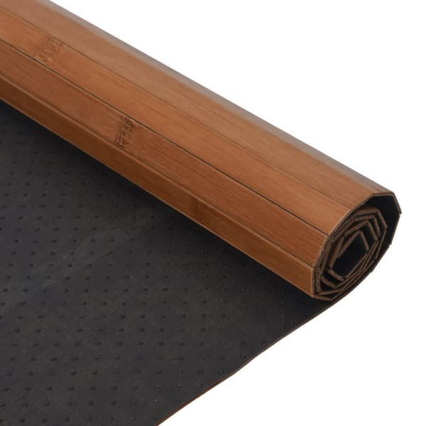 Matta rektangulär brun 100x200 cm bambu