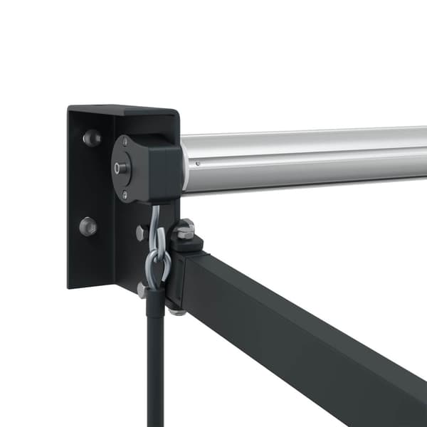 Manuell utdragbar markisram Antracit 4 x 2 m Aluminium
