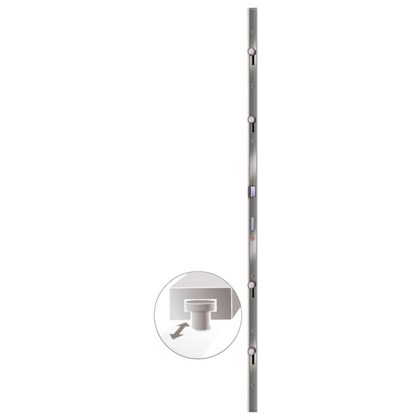 Ytterdörr vit 108x200 cm PVC