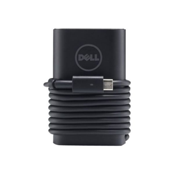 Dell USB-C AC Adapter E5 - Kit - strömadapter - 65 Watt Svart