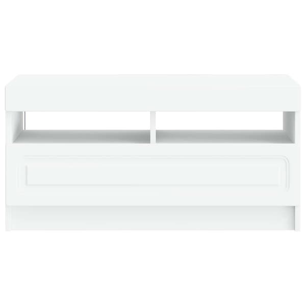 LED TV-skåp Vit Konstruerat trä