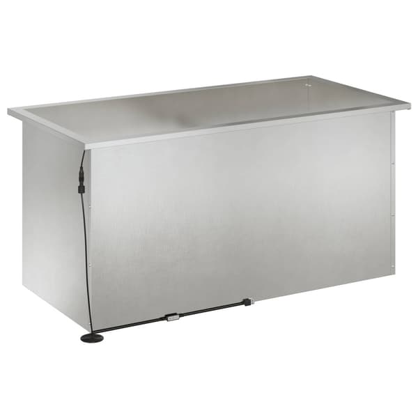 Odlingslåda med LED Silver 50 x 100 x 48 cm Rostfritt stål