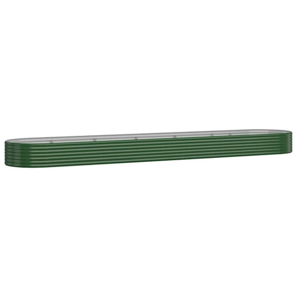 Odlingslåda galvaniserat stål 507x100x36 cm grön