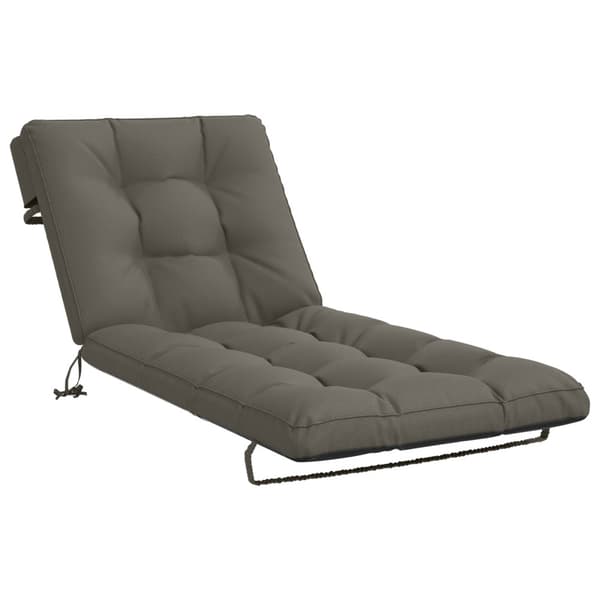 Solstol Kudde VIANEN 100% Polyester Grå 200 x 70 x 8 cm