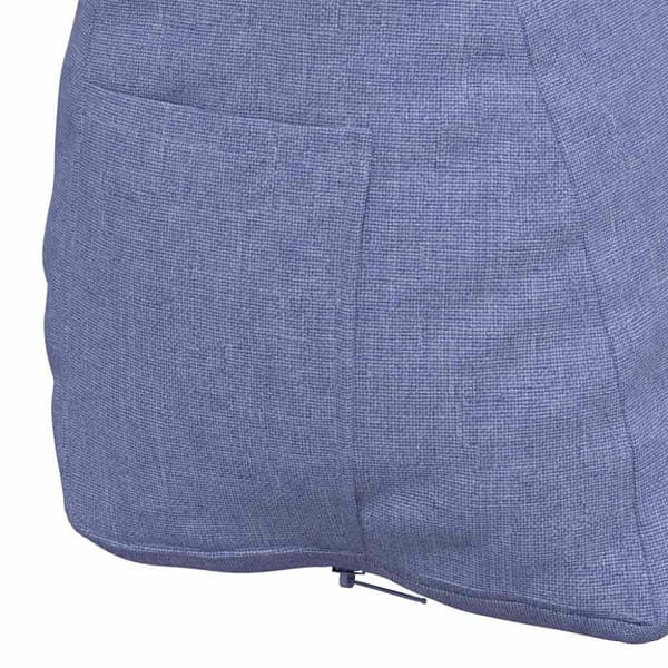 Ryggkudde Jeansblå 45 x 20 x 35 cm tyg