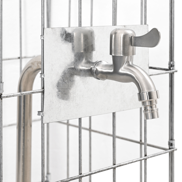 Gabionkran Silver 25 x 25 x 100 cm Rostfritt stål