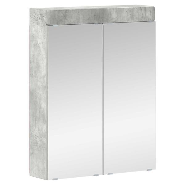 Badrumsmöbelset TULUM 2 pcs Betonggrå 60 x 34 x 63 cm
