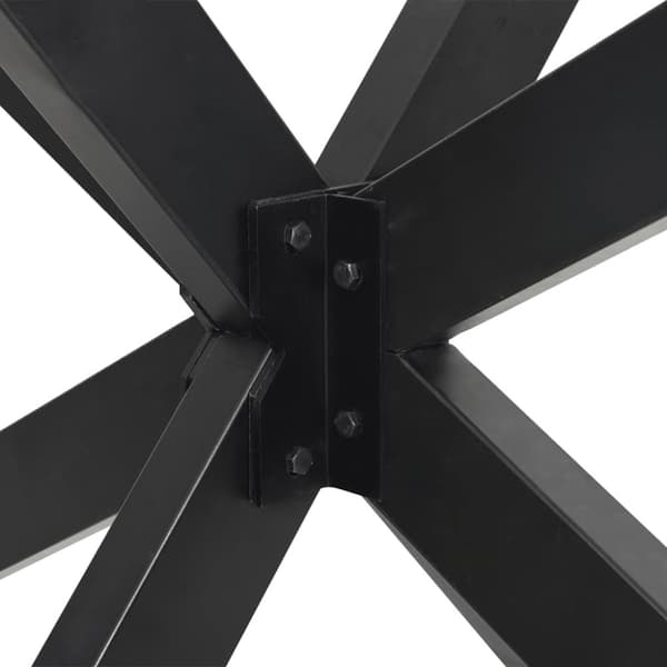 Matbordsben spindelformad antracit 150x78x(72-73) cm stål
