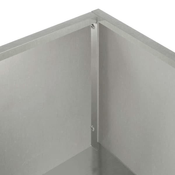 Trädgårdsplanterare Silver 100 x 30 x 49 cm Rostfritt stål