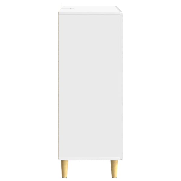 Sideboard Vit högglans 66 x 34,5 x 90 cm Konstruerat trä