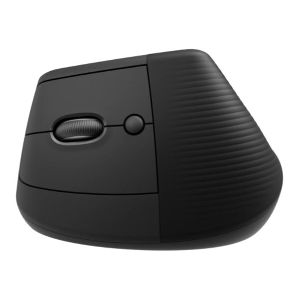 Logitech Lift Vertical Ergonomic Mouse - vertikal mus - Bluetooth, 2.4 GHz - grafit grafit