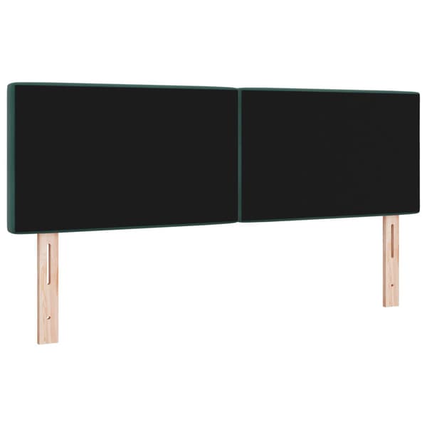 Huvudgavel Mörkgrön 144 cm Sammet