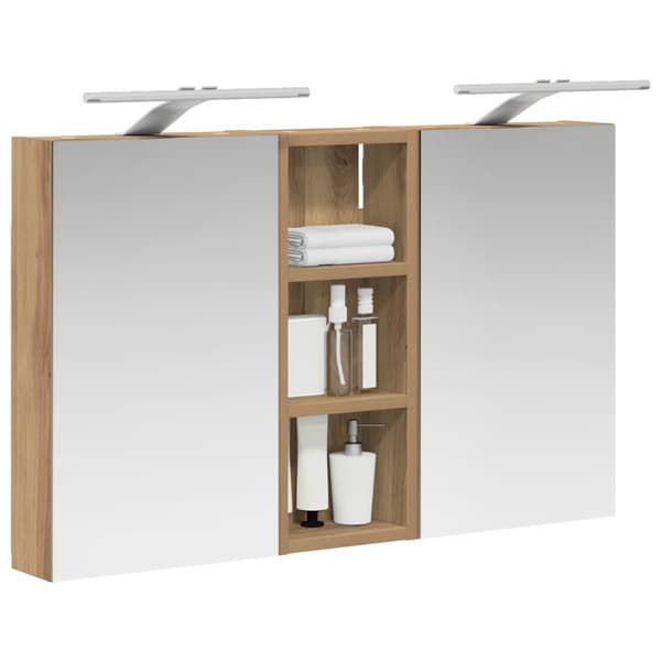 Badrumsskåpsset 3 st 80 x 10,5 x 50 cm Konstruerat trä