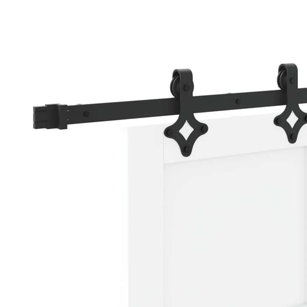 Skjutdörr ORKDAL 78 x 211 cm Konstruerat trä Vit och svart