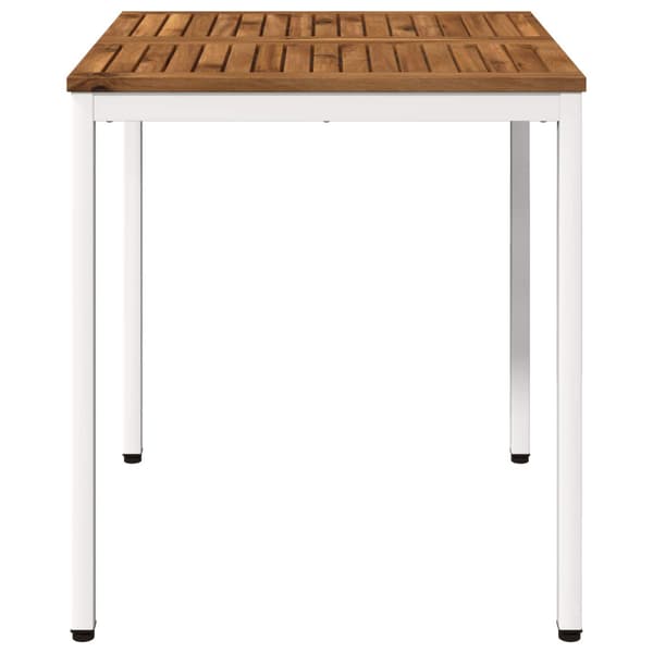Trädgårds Middagsbord Naturlig och vit 70 x 68,5 x 75 cm