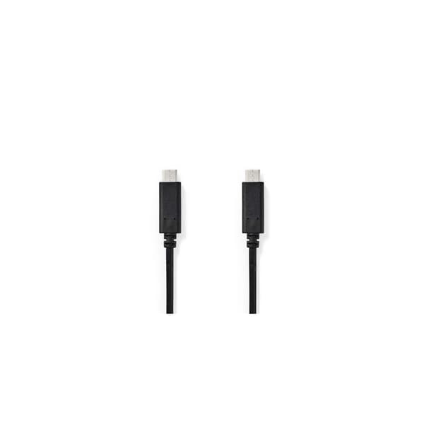 Kabel NEDIS USB-C - USB-C 1m svart