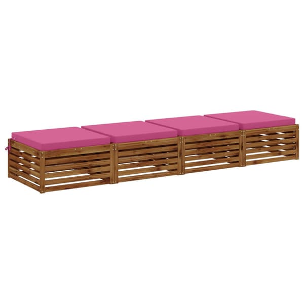 4-delade Sittdynor SOEST 4 st 100% Polyester Rosa