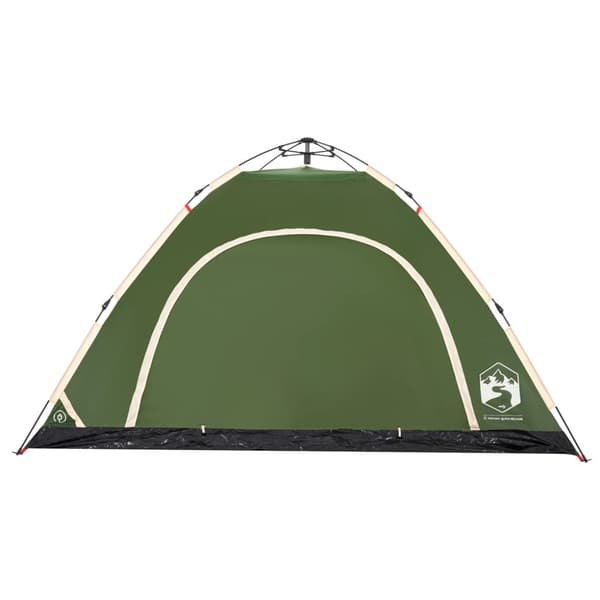 Campingtält 5 personer grön snabbrest