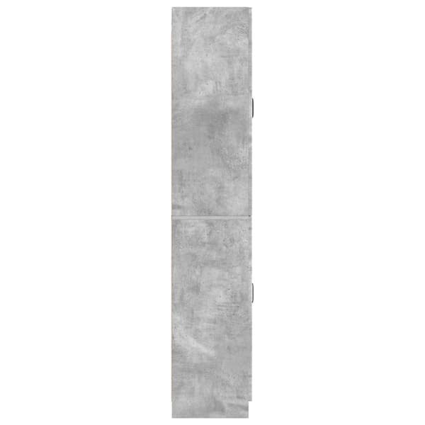 Skåpset 2 pcs Betonggrå Konstruerat trä